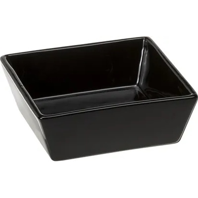 Ferplast Altair 14 Bowl black - черна квадратна керамична купа за кучета и котки за храна или вода 14 x 14 x 5 см - 500 мл