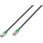 Vivanco Мрежов кабел Vivanco - 45913, RJ45/RJ45, 10m, сив/зелен (45913)