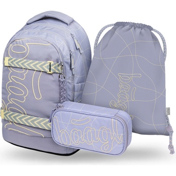 BAAGL КОМПЛЕКТ 3 Skate Max Mishmash: раница, пенал, торбичка GRS BAAGL | Lilav | Момичешки | UNI