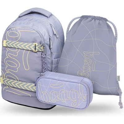 BAAGL КОМПЛЕКТ 3 Skate Max Mishmash: раница, пенал, торбичка GRS BAAGL | Lilav | Момичешки | UNI