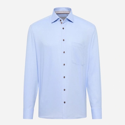 Eterna pánska košeľa Non-iron nepriehľadná Comfort fit svetlomodrá