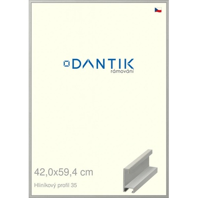 DANTIK rám na obraz 42 x 59,4 Dýha barevná šedá