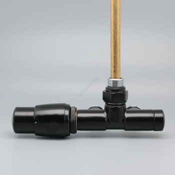 P.M.H. P. m. h. uniko-lb-ek - Вентил с термостатична глава uniko ляв/черен (pm0049)