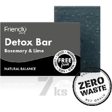 Friendly Soap přírodní mýdlo detoxikační rozmarýn a limeta 7x 95 g zero waste balení