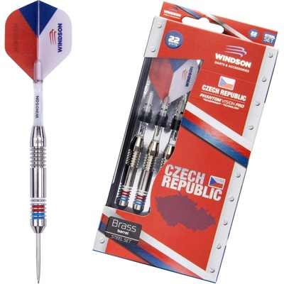 Steel šipky Windson CZECH 22 G Stříbrná,Mix – Zboží Dáma