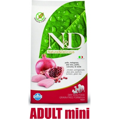 N&D Prime Dog Adult Mini Grain Free Chicken & Pomegranate 7 kg