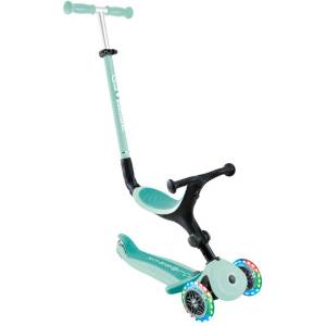 Globber Сгъваема тротинетка с родителски контрол 5 в 1 Globber Go Up Active Lights, ментова (744-206) Тротинетка, скутер