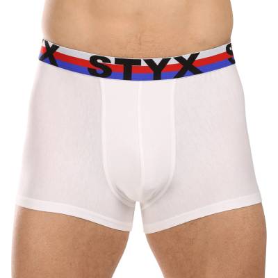 Styx Мъжки боксерки Styx спортен ластик бели триколор Styx | Byal | МЪЖЕ | XL