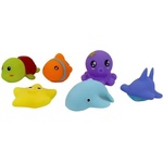 Manyuk Toys Комплект за баня с морски животни - 6 броя (sq22011-3)