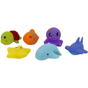 Manyuk Toys Комплект за баня с морски животни - 6 броя (sq22011-3)