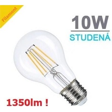 Optonica LED žárovka 10W 4xCOS Filament E27 1350lm STUDENÁ BÍLÁ