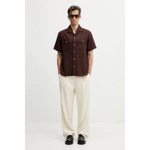 Drôle de Monsieur риза мъжка от вискоза Chemise a Poches Viscose (K.SH254.VI029.BN)