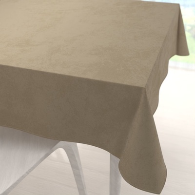 Biante Sametový čtvercový ubrus Velvet Premium SVP-026 Kávově béžový 100x100cm