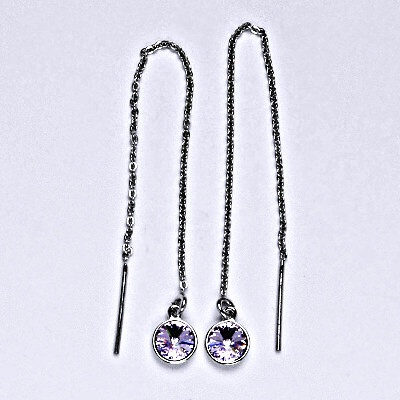 Čištín řetízkové protahovací se Swarovski krystalem violet NŘ 1336