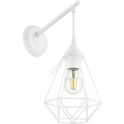 EGLO 79084 - Стенно осветително тяло BYRON 1xE27/60W/230V бяло (EG79084)