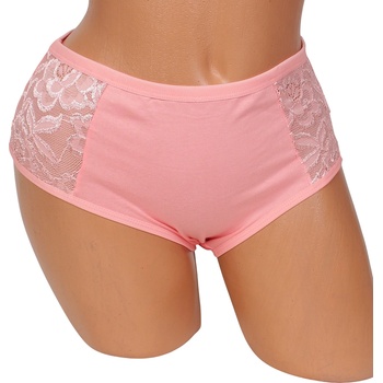 Розова бикина с дантела