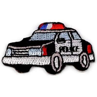 Nažehlovačka dopravní prostředky Varianta: 8 černá policie, Balení: 1 ks