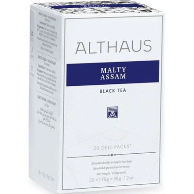 Althaus Черен чай Althaus - малцов Асам 20 пакетчета, Дели пакет 35 г
