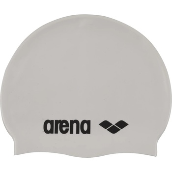 Arena Шапка за плуване Arena Classic Silicone Swim cap - White / Black - размер One Size (581-0005-0611)