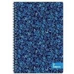 Sentio Тетрадка със спирала B5, 70 листа, 2 теми Indigo Floral
