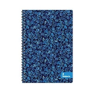 Sentio Тетрадка със спирала B5, 70 листа, 2 теми Indigo Floral