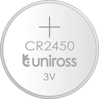 Image 1 of Uniross Батерии литиеви Uniross 8642, CR2450, 3V, 550mAh, 5бр (8642)