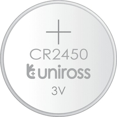 Uniross Батерии литиеви Uniross 8642, CR2450, 3V, 550mAh, 5бр (8642)