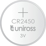 Uniross Батерии литиеви Uniross 8642, CR2450, 3V, 550mAh, 5бр (8642)