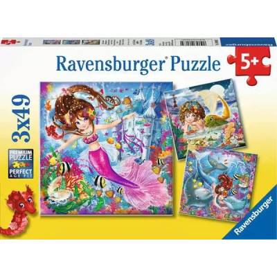 Ravensburger - Puzzle 3x49 Charming Mermaids - 40 - 99 piese