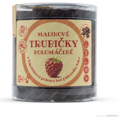 Bioprodukt JT Ovocné trubičky malina dóza 220 g