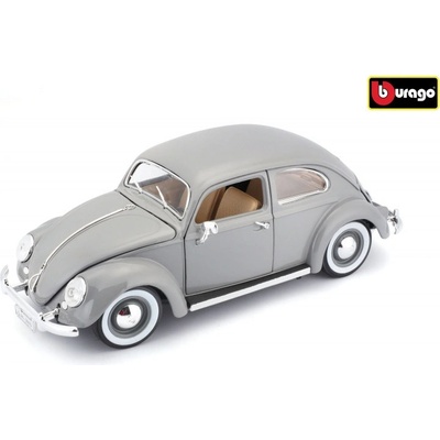 Bburago Volkswagen Käfer Beetle 1955 stříbrná 1:18