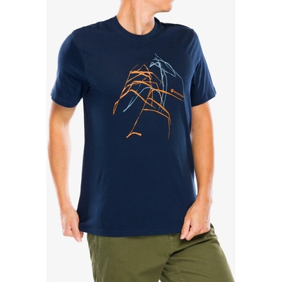 Montane ABSTRACT MOUNTAIN tričko eclipse blue