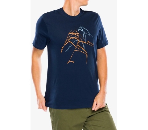 Montane ABSTRACT MOUNTAIN tričko eclipse blue