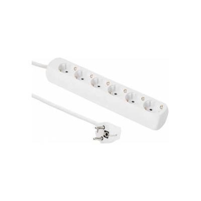 MicroConnect 6-way Schuko Socket 5M White