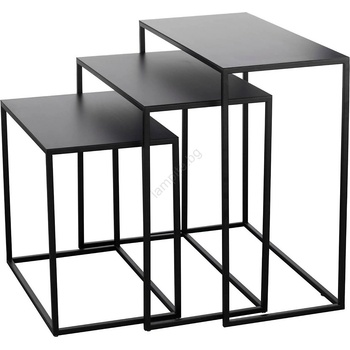 EGLO 424005 - К-кт 3x Странична маса TOZAWA черен (EG424005)