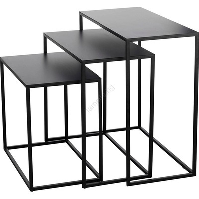 EGLO 424005 - К-кт 3x Странична маса TOZAWA черен (EG424005)