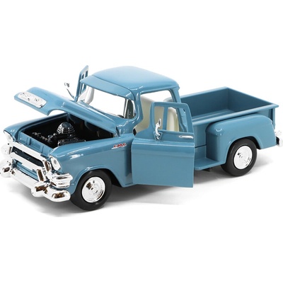 MOTORMAX GMC Blue Chip Pick-up 1955 modrá 1:24