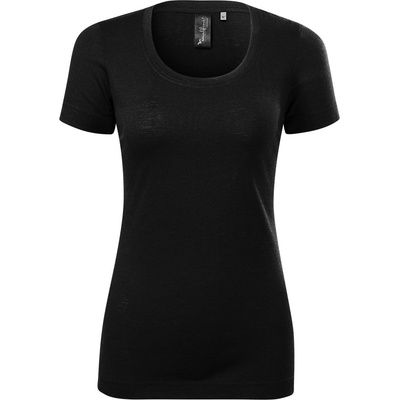 MALFINI Malfini premium merino rise 158 / Дамска тениска, 100% мериносова вълна - черна xs (1580112)