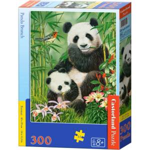 Castorland Пъзел Castorland от 300 части - Пандите похапват (B-030507)
