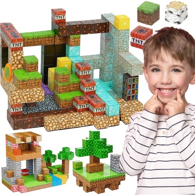 Woopie toys Magnetické stavebné kocky TNT 63 ks