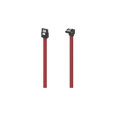 Hama Интерфейсен кабел hama 200740, sata iii, Конектор под 90 градуса, 0.60 метра, Червен, hama-200740