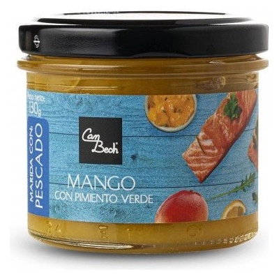 Can Bech K RYBĚ MANGOVÉ ČATNÍ SE ZELENÝM PEPŘEM SKLO 130 g