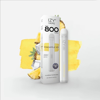 Izy Vape One Pineapple Ice 2 ml 0 mg White 800 poťahov