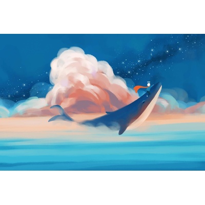 DIMEX ART Флизелинов фототапет дете язди кит 375 x 250 см