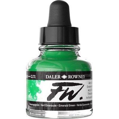 Daler Rowney FW Акрилно мастило Emerald Green 29, 5 ml 1 бр (160029335)
