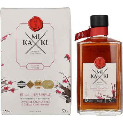 Kamiki Sakura Wood Whisky 48% 0,5 l (kazeta)