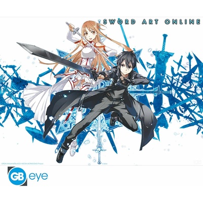 SWORD ART ONLINE - Poster Chibi 52x38 - Asuna & Kirito, ABYDCO713