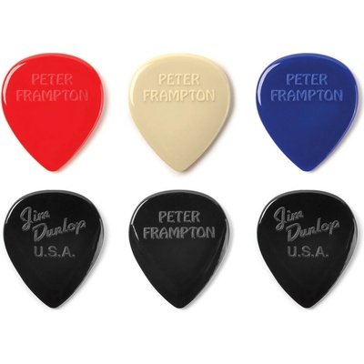 Dunlop Peter Frampton Vintage Jazz Teardrop Pick - 6 Pack