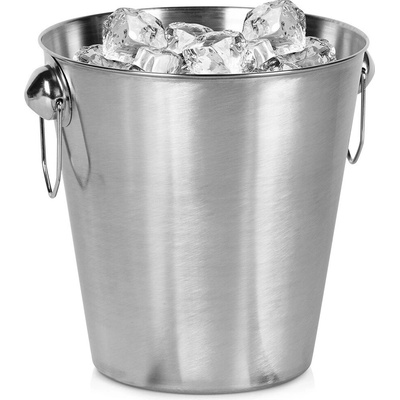Excellent Houseware Chladič na víno, sekt, 20 cm, stříbrný s matným povrchem