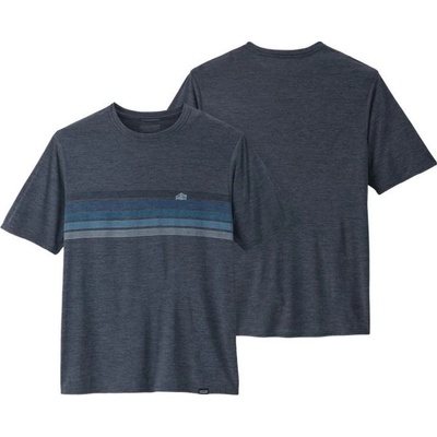 Patagonia M´s Cap Cool Daily Graphic shirt Line Logo Ridge Stripe Smolder Blue X-Dye